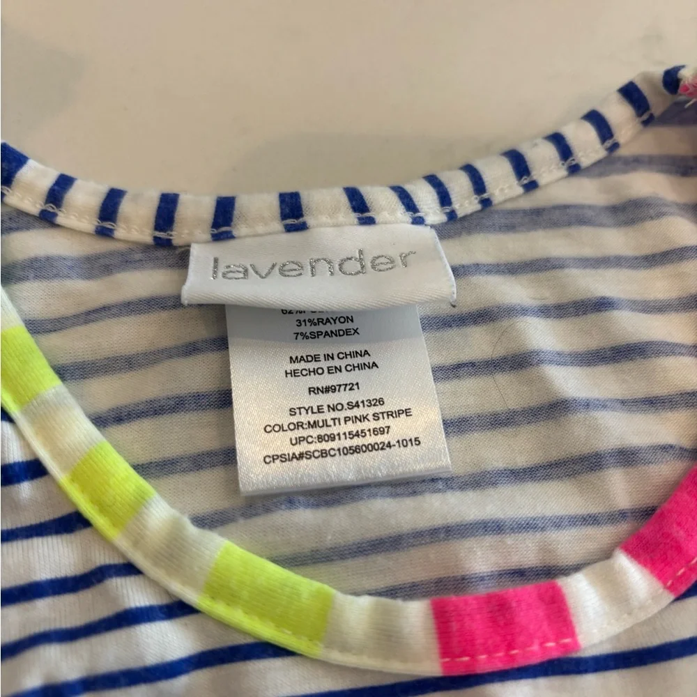 Striped Maxi Dress in Pink, Yellow, and Blue